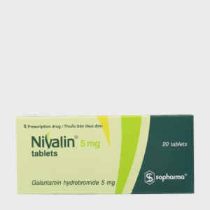 Viên nén Nivalin 5mg trị sa sút trí tuệ từ nhẹ đến trung bình trong Alzheimer (1 vỉ x 20 viên)