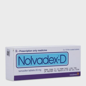 Viên nén Nolvadex-D 20mg điều trị ung thư vú (3 vỉ x 10 viên)
