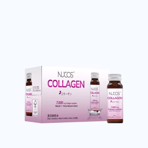 Nước uống NUCOS Collagen 7000mg & 170mg C hỗ trợ chống lão hóa, đẹp da (Hộp 10 chai x 30ml)