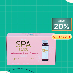 Nước uống bổ sung collagen Nucos Spa 13.500 giúp bảo vệ da trước dấu hiệu lão hóa (Hộp 10 chai)