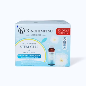 Nước uống Kinohimitsu Stem Cell Drink hỗ trợ đẹp da (Hộp 16 chai 50g)