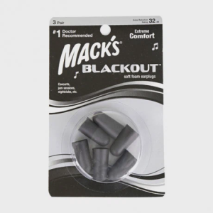 Nút bịt tai đặc biệt Mack's BlackOut (3 đôi/hộp)
