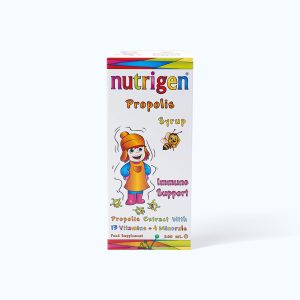 Siro Nutrigen Propolis Syrup hỗ trợ giảm nguy cơ viêm đường hô hấp trên (Chai 200ml)