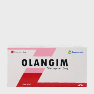 Viên nén Olangim 10mg điều trị bệnh tâm thần phân liệt (5 vỉ x 10 viên)
