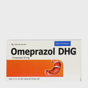 Viên tan trong ruột Omeprazol 20mg DHG điều trị viêm loét dạ dày tá tràng (3 vỉ x 10 viên)