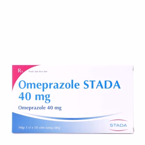 Viên nang Omeprazole STADA 40 mg điều trị loét dạ dày, tá tràng, viêm thực quản (3 vỉ x 10 viên)
