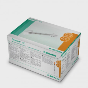 Kim tiêm tiểu đường B.BRAUN OMNICAN 1ml/100 I.U màu cam dùng cho người tiểu đường (hộp 100 cái)