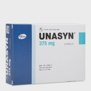Viên nén Unasyn 375mg điều trị nhiễm khuẩn (2 vỉ x 4 viên)