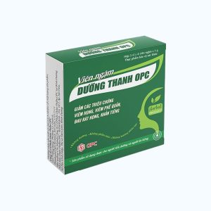 Viên ngậm OPC Pharma Dưỡng Thanh hỗ trợ giảm ho khan, rát họng (hộp 3 vỉ x 4 viên)