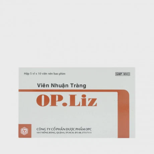 Viên nén bao phim Op.Liz điều trị táo bón (5 vỉ x 10 viên)