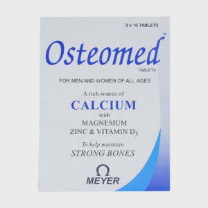 Viên nén Osteomed Meyer bổ sung calci, magne, kẽm, vitamin D3 và khoáng chất (2 vỉ x 15 viên)