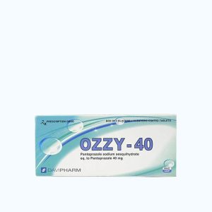 Viên nén bao tan trong ruột Ozzy 40mg điều trị viêm loét dạ dày (3 vỉ x 10 viên)