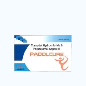 Viên nang PADOLCURE 37,5mg/325mg điều trị các cơn đau từ trung bình đến nặng (3 vỉ x 10 viên)