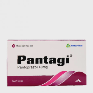 Viên bao tan ở ruột Pantagi 40mg viêm thực quản trào ngược (3 vỉ x 10 viên)