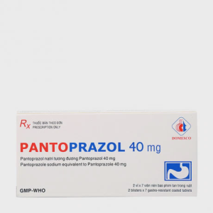 Viên tan trong ruột Pantoprazol 40mg điều trị viêm loét dạ dày tá tràng (2 vỉ x 7 viên)