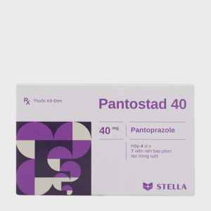 Viên bao tan ở ruột Pantostad 40mg điều trị trào ngược dạ dày – thực quản (4 vỉ x 7 viên)