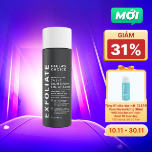 Paula's Choice Dung Dịch Loại Bỏ Tế Bào Chết Skin Perfecting 2% BHA Liquid Exfoliant (118ml/Chai)