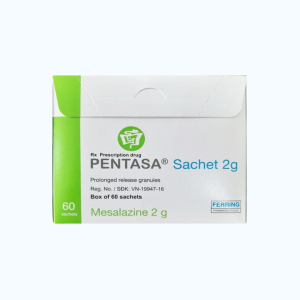 Thuốc cốm phóng thích kéo dài Pentasa 2g điều trị viêm loét đại trực tràng (hộp 60 gói)