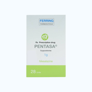 Viên đặt trực tràng Pentasa 1G điều trị viêm loét đại trực tràng (4 vỉ x 7 viên)