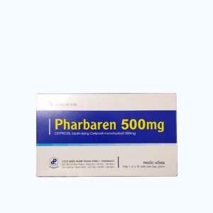 Viên nén Pharbaren 500mg kháng sinh điều trị nhiễm khuẩn (1 vỉ x 10 viên)