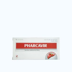 Viên nén Pharcavir 25mg trị viêm gan B mạn tính (3 vỉ x 10 viên)