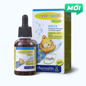 PHARMALIFE Fitobimbi Sonno Hỗ trợ ngủ ngon cho trẻ từ 0M (Chai 30ml)