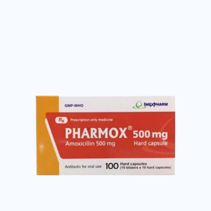 Viên nang Pharmox 500mg điều trị nhiễm khuẩn (10 vỉ x10 viên)