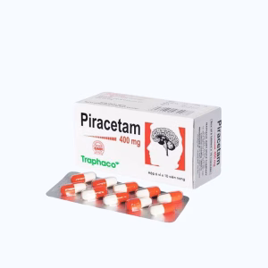 Viên nang cứng Piracetam 400mg Traphaco điều trị chóng mặt, suy giảm trí nhớ (6 vỉ x 10 viên)