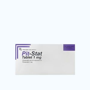 Viên nén Pit-Stat 1mg điều trị tăng cholesterol máu, giảm mỡ máu (1 vỉ x 10 viên)