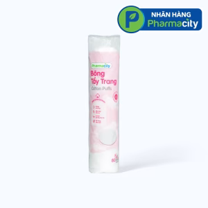 Bông tẩy trang tròn Pharmacity Cotton Puffs (Túi 90 miếng) - New