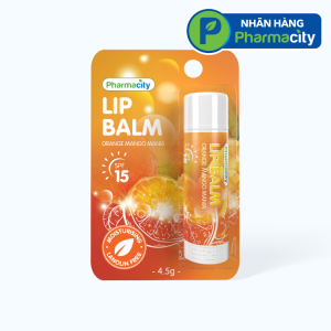 Son dưỡng môi dưỡng ẩm và chống nắng Pharmacity Orange Mango Mania + SPF (Thỏi 4.5g)