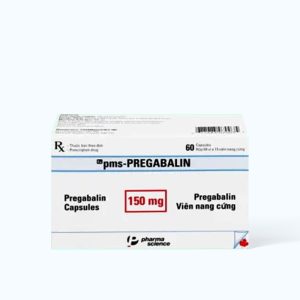 Viên nang PMS-Pregabalin 150mg điều trị động kinh,rối loạn lo âu (4 vỉ x 15 viên)