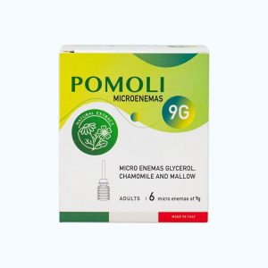 Dung dịch thụt trực tràng POMOLI MICROENEMAS 9g giảm tình trạng táo bón cho người lớn (Hộp 6 tuýp)