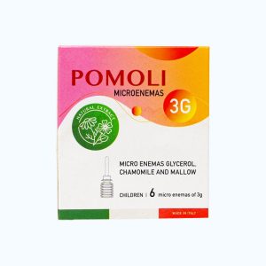 Dung dịch thụt trực tràng POMOLI MICROENEMAS 3g giảm tình trạng táo bón cho trẻ em (Hộp 6 tuýp)