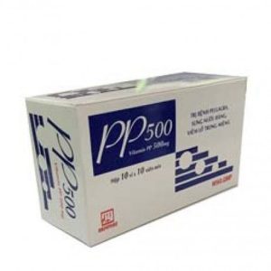 Viên nén PP 500mg Nadyphar điều trị bệnh pellagra (10 vỉ x 10 viên)