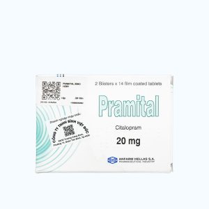 Viên nén Pramital 20mg điều trị trầm cảm, rối loạn hoảng sợ (2 vỉ x 14 viên)