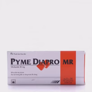 Viên giải phóng có kiểm soát PymeDiapro MR 30mg điều trị đái tháo đường type 2 (2 vỉ x 30 viên)