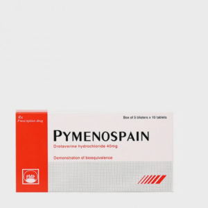Viên nén Pymenospain 40mg giảm đau do co thắt cơ trơn ở đường tiêu hoá (5 vỉ x 10 viên)
