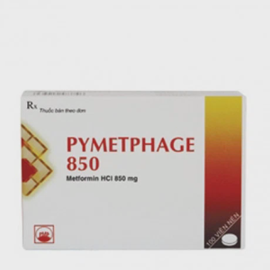 Viên nén Pymetphage 850mg Pymepharco điều trị bệnh đái tháo đường type 2 (5 vỉ x 20 viên)