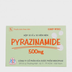 Viên nén Pyrazinamide 500mg Mekophar điều trị bệnh lao phổi (10 vỉ x 10 viên)