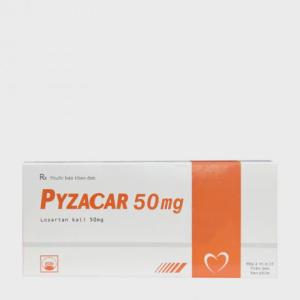 Viên nén Pyzacar 50mg điều trị tăng huyết áp (2 vỉ x 15 viên)