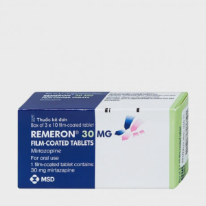 Viên nén Remeron 30mg điều trị các đợt của bệnh trầm cảm nặng (3 vỉ x 10 viên)