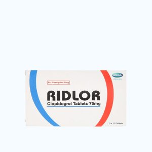 Viên nén Ridlor 75mg ngăn ngừa tai biến đông máu (3 vỉ x 10 viên)