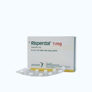Viên nén Risperdal 1mg điều trị tâm thần phân liệt, hưng cảm (6 vỉ x 10 viên)