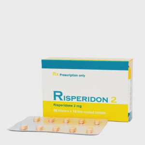 Viên nén Risperidon 2mg Hasan điều trị tâm thần phân liệt, hưng cảm (5 vỉ x 10 viên)
