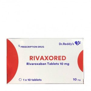 Viên nén bao phim Rivaxored 10mg phòng ngừa thuyên tắc huyết khối tĩnh mạch (1 vỉ x 10 viên)