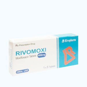 Rivomoxi 400mg Hanoi Pharma (1 Vỉ x 5 Viên)