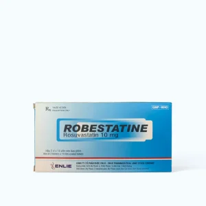 Viên nén bao phim Robestatine 10mg điều trị rối loạn mỡ máu (2 vỉ x 14 viên)