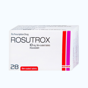 Viên nén Rosutrox 10mg điều trị tăng cholesterol máu, giảm mỡ máu (4 vỉ x 7 viên)