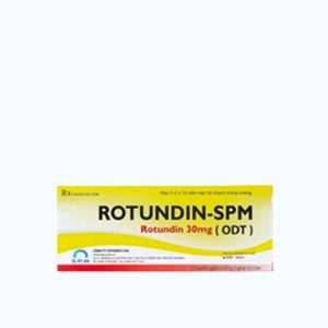 Viên nén rã nhanh trong miệng Rotundin-SPM 30mg hỗ trợ điều trị mất ngủ, giảm đau (3 vỉ x 10 viên)